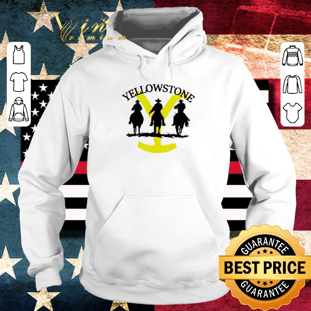 Awesome Western Cowboy On Horse Silhouette Yellowstone shirt