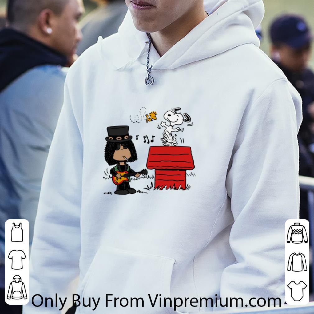 Top Slash And Snoopy Woodstock shirt