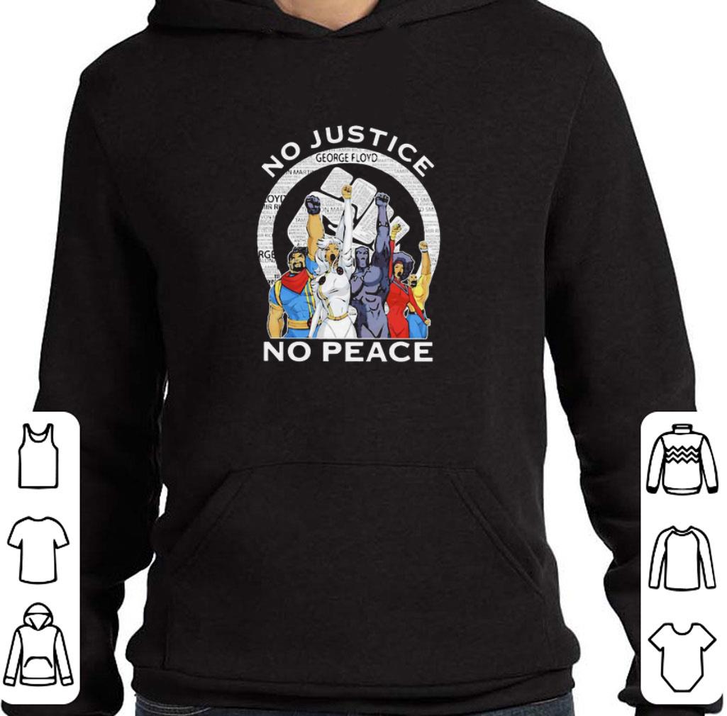 Premium Marvel Heroes No Justice No Peace Black Lives Matter shirt