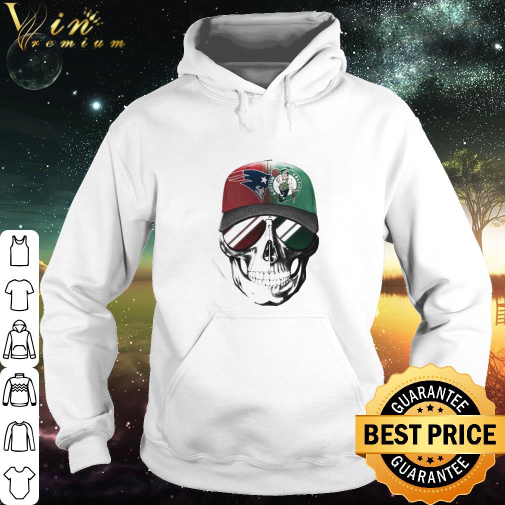 Top Skull New England Patriots And Boston Celtics Logo shirt