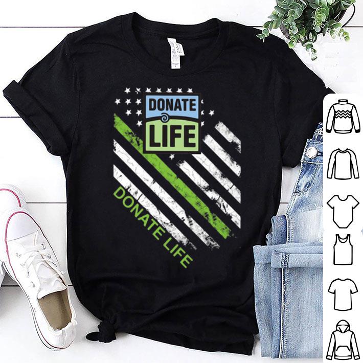 Donate Life American Flag shirt