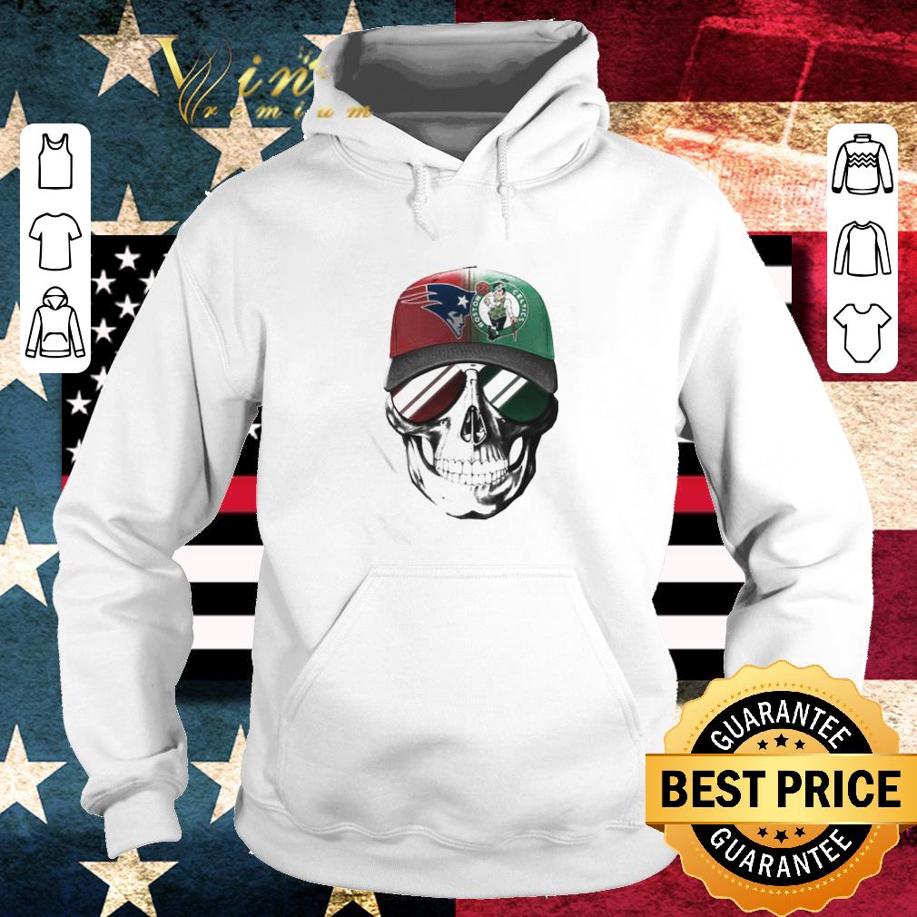 Top Skull New England Patriots And Boston Celtics Logo shirt