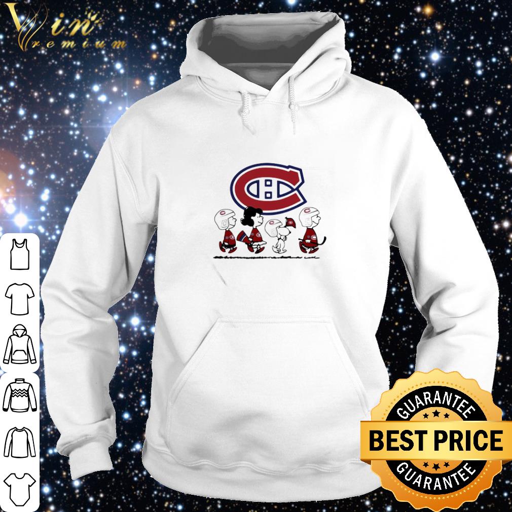 Official The peanuts montreal canadiens hockey shirt