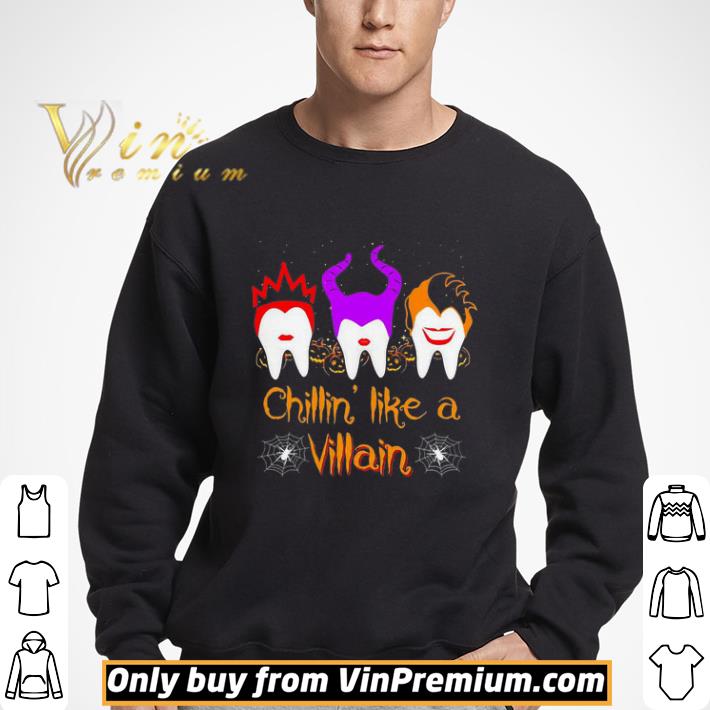 Halloween hocus pocus dental chillin like a villain shirt