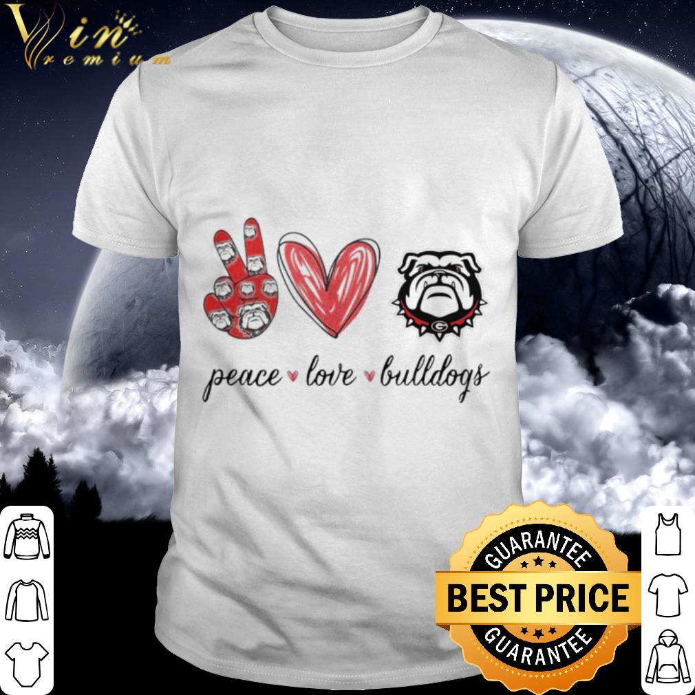 peace love bulldogs shirt