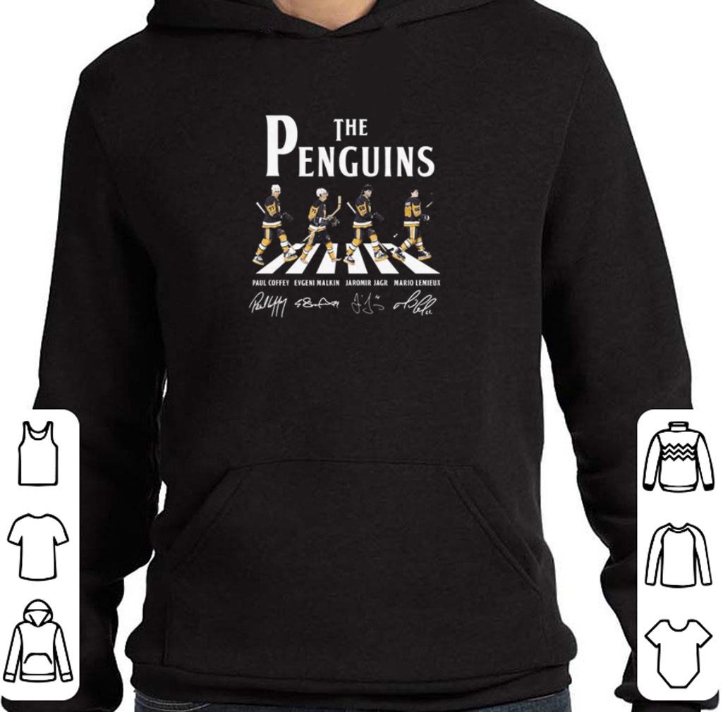 Official The Pittsburgh Penguins hockey team Abbey Road signatures shirt