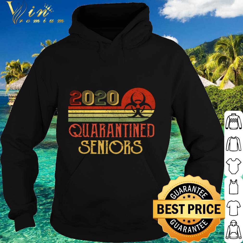 Cool Class Of 2020 Senior Quarantine Graduation Vintage shirt