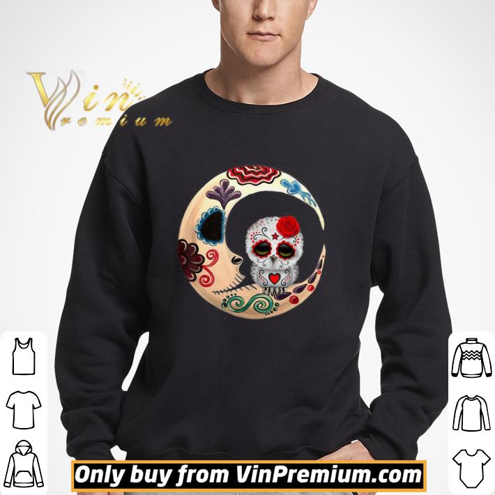Owl Sugar Skull Love You To The Moon & Back Halloween Gift shirt