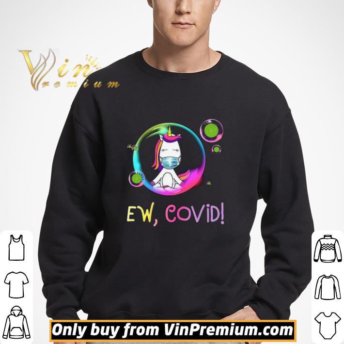 Unicorn yoga face mask EW Covid shirt