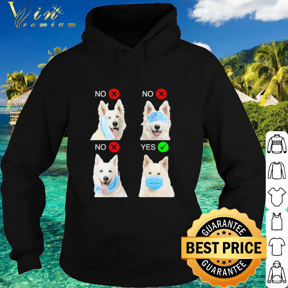 Original Berger Blanc Suisse Dogs Right Way To Wear Mask Coronavirus shirt