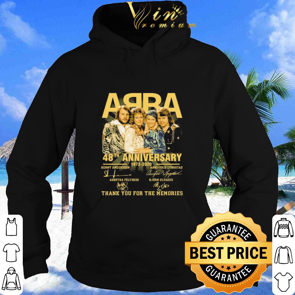 ABBA 48Th anniversary 1972 2020 signatures shirt