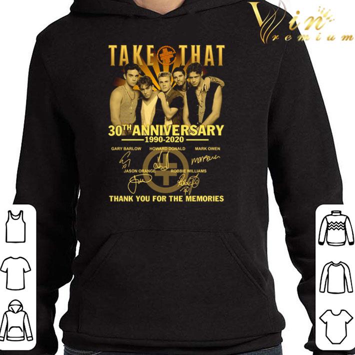 Take That 30th Anniversary 1990-2020 all members signatures shirt 3 Take That 30th Anniversary 1990-2020 all members signatures shirt