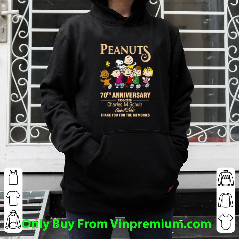 Awesome Peanuts 70th Anniversary 1950-2020 Charles M Schulz Signature shirt