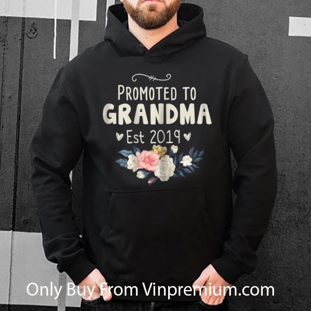 Premium Promoted to Grandma Est 2019 Flower shirt