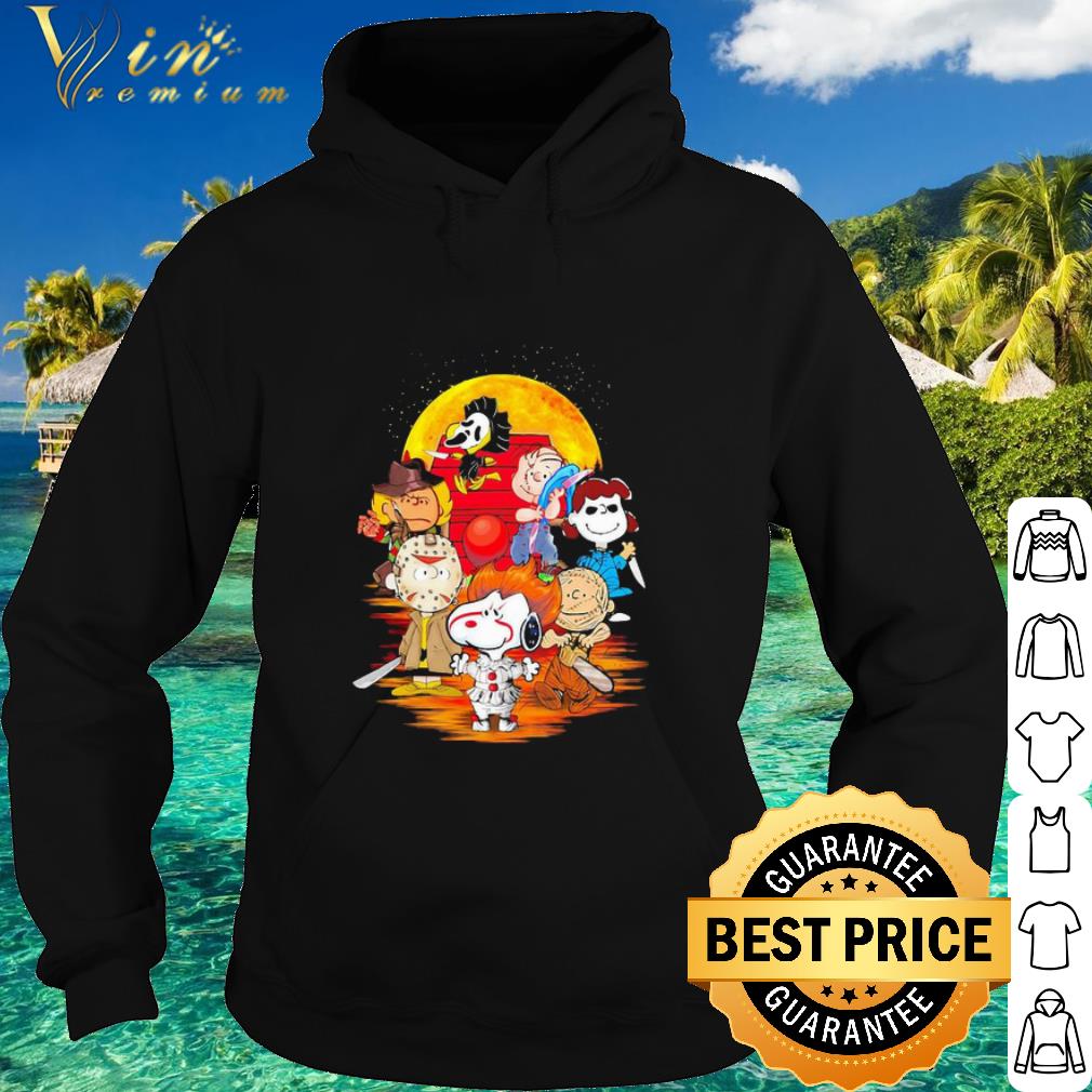 Top Snoopy And Friends mashup Horror Movie Character Halloween shirt