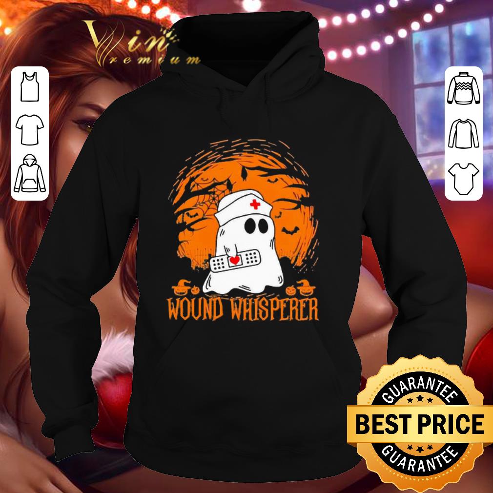 Boo ghost Nurse wound whisperer Halloween shirt