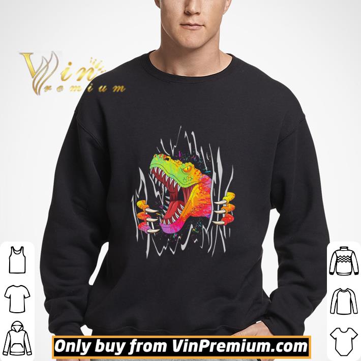 Dinosaur watercolor blood inside me shirt