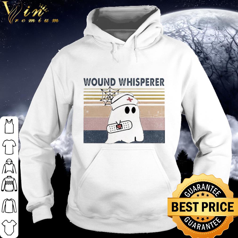 Official Vintage Nurse Ghost Wound Whisperer Halloween shirt