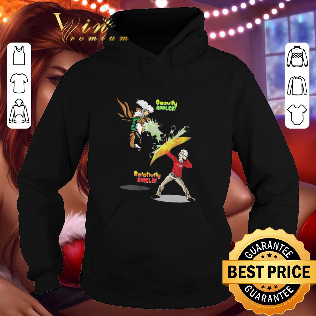 Gravity Apples Relativity Shield shirt