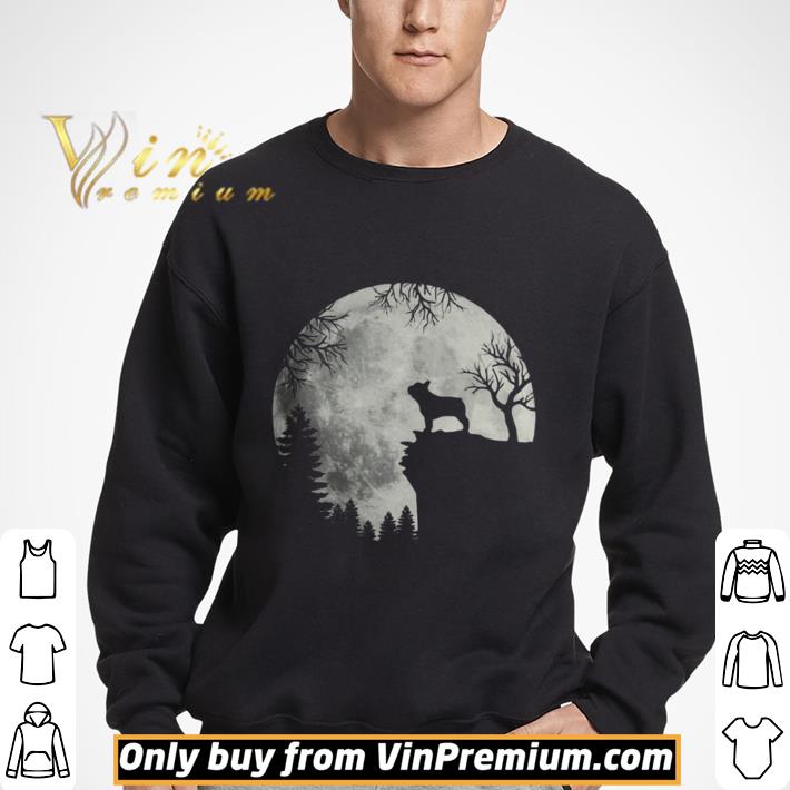 Shadow Of The French Bulldog Howling In The Moon shirt