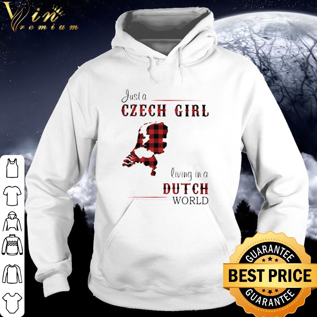 Official Just A Czech Girl Living In A Dutch World Map shirt