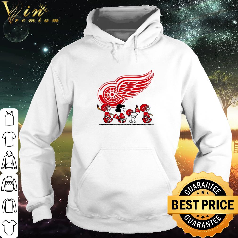 Premium Snoopy And Friends Detroit Red Wings Logo shirt