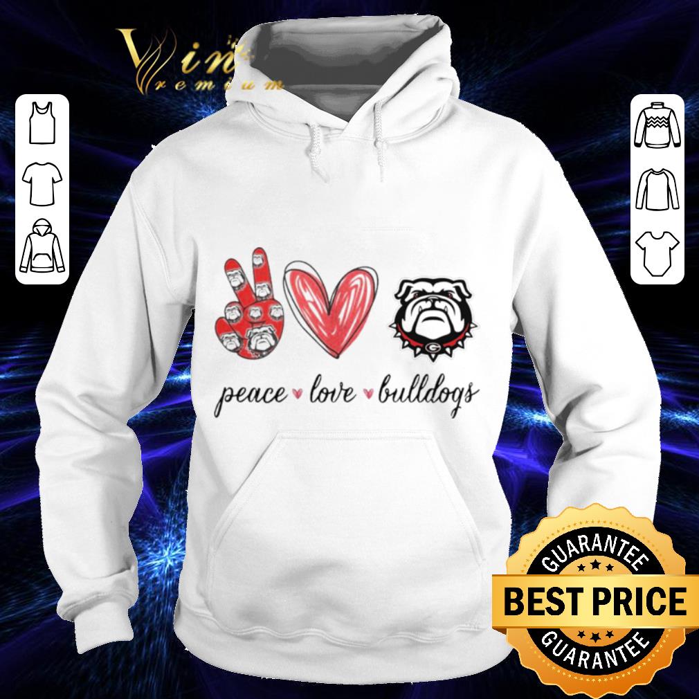 Georgia Bulldogs Peace Love Bulldogs shirt