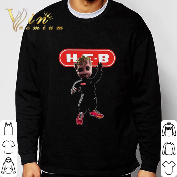 Baby Groot H-E-B logo shirt