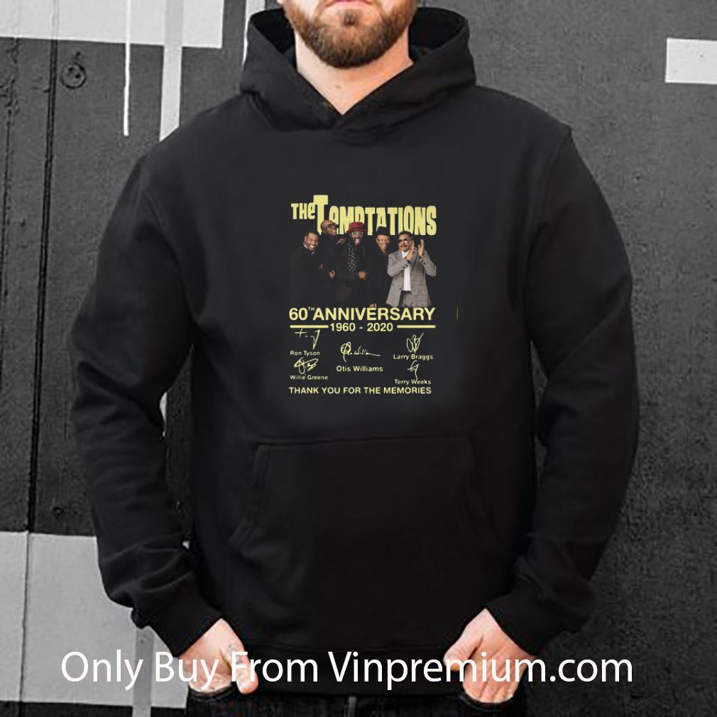 Pretty The Temptations 60th Anniversary 1997-2020 Signatures shirt