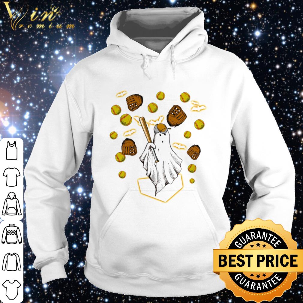 Best Halloween ghost playing softball shirt