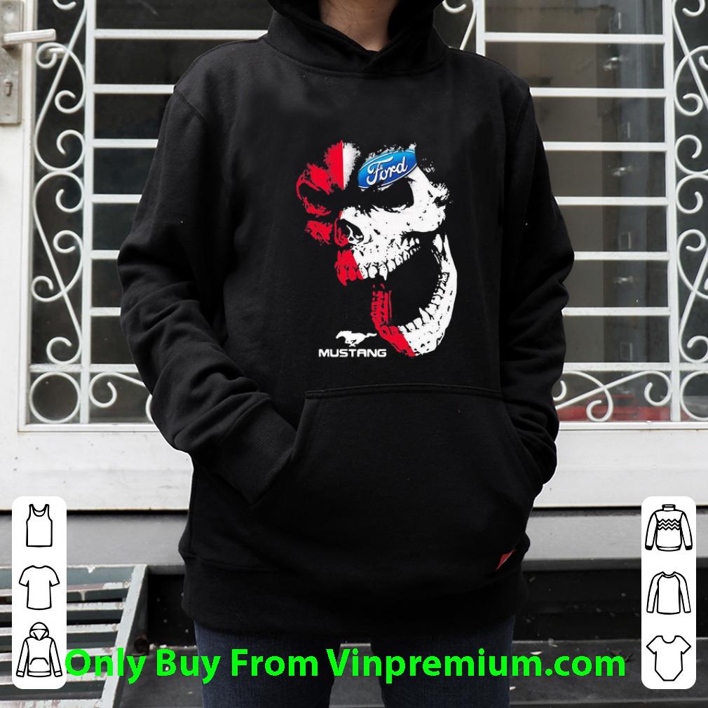 Premium Skull Mustang Ford Logo shirt