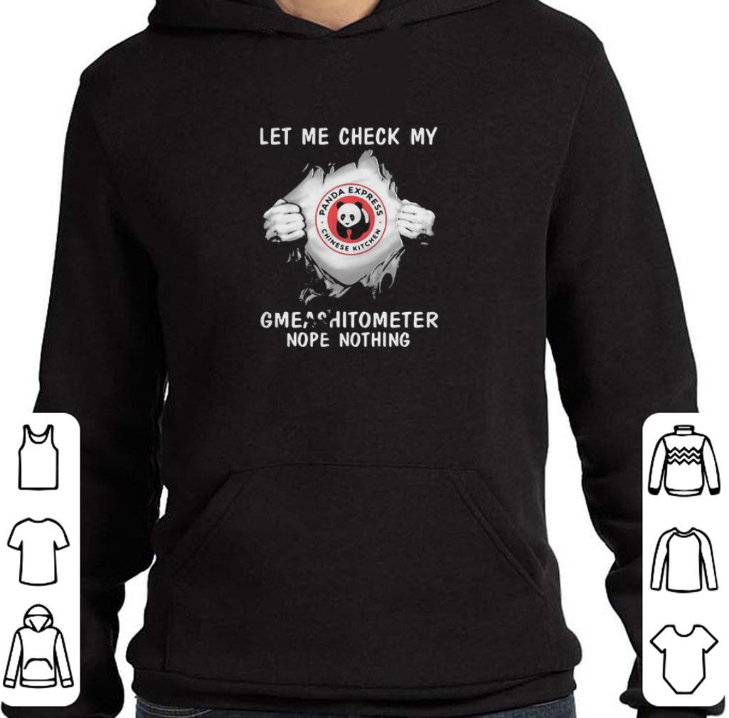 Hot Blood insides panda express chinese kitchen let me check my gmeashitometer nope nothing shirt