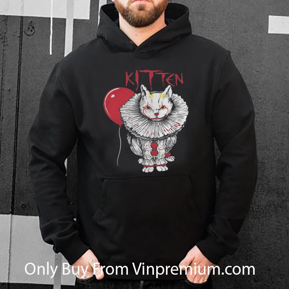 Official Kitten Cat And It Clown Halloween shirt