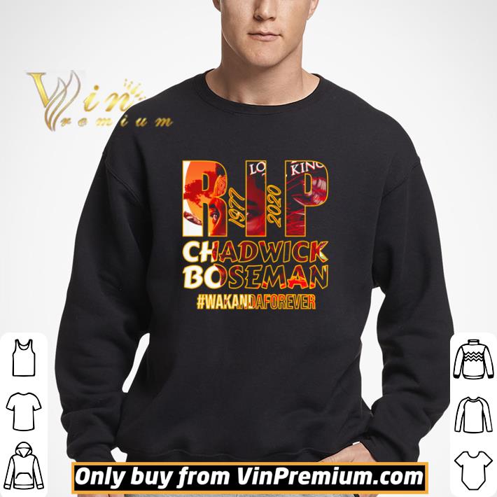 RIP Chadwick Boseman 1977 2020 wakandaforever shirt