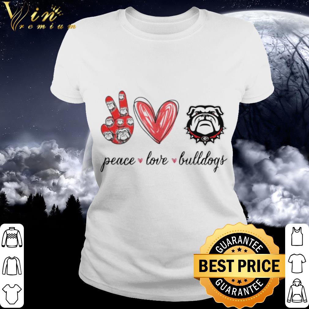 peace love bulldogs shirt