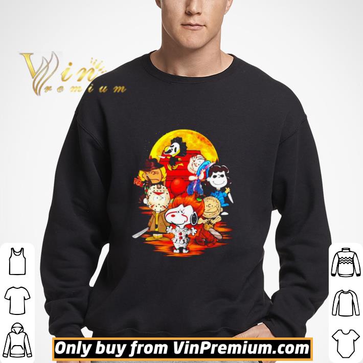 The peanuts movie horror character halloween shirt