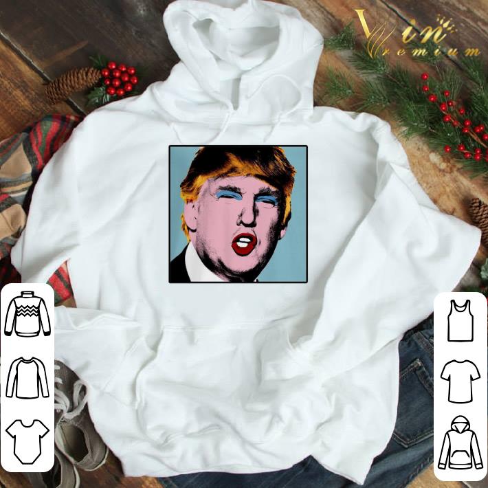 Donald Trump makeup style warhol shirt