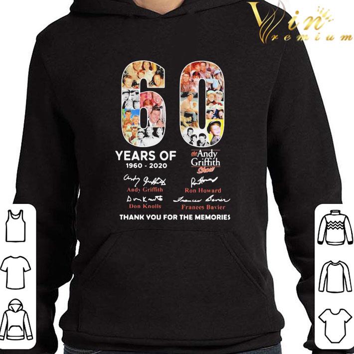 60 Years Of 1960 2020 The Andy Griffith Show Thank You For The Memories Signatures shirt