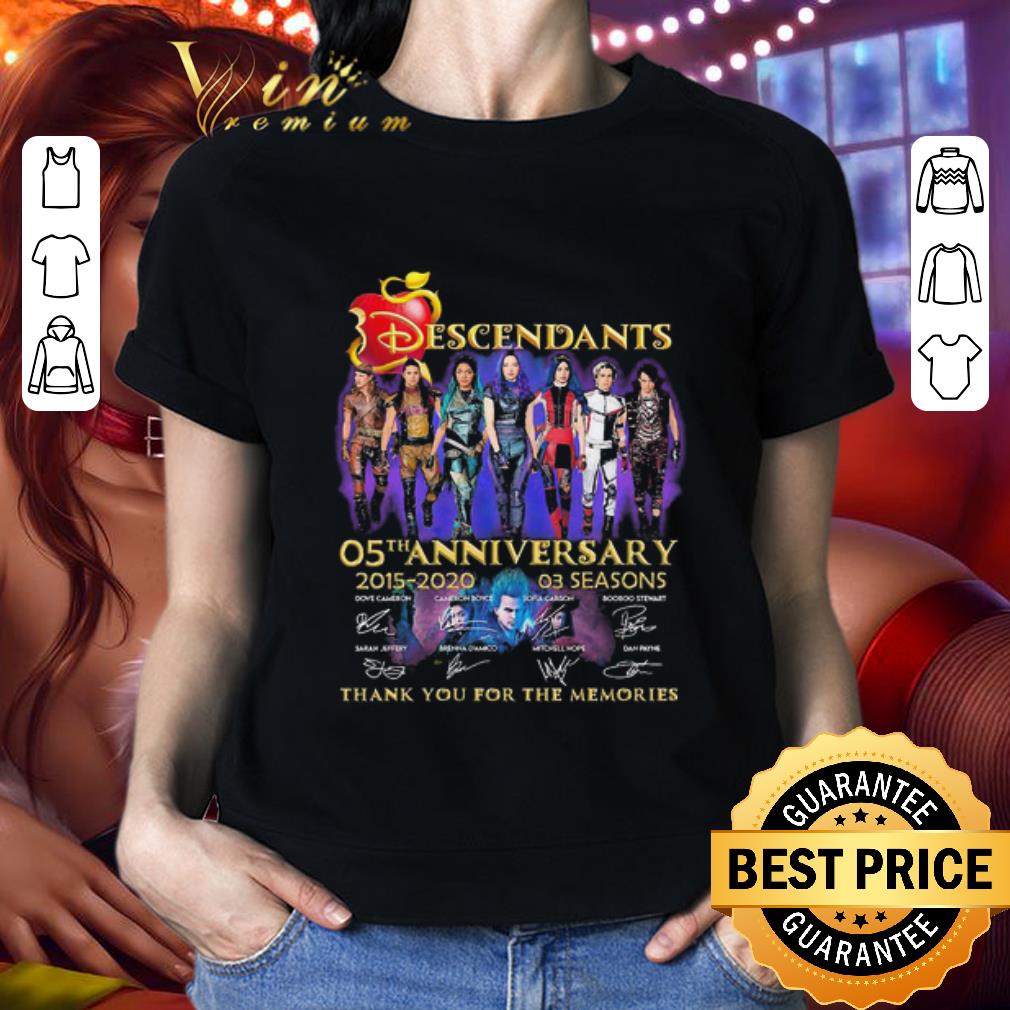 Descendants 05th anniversary 2015 2020 03 seasons signatures shirt ...