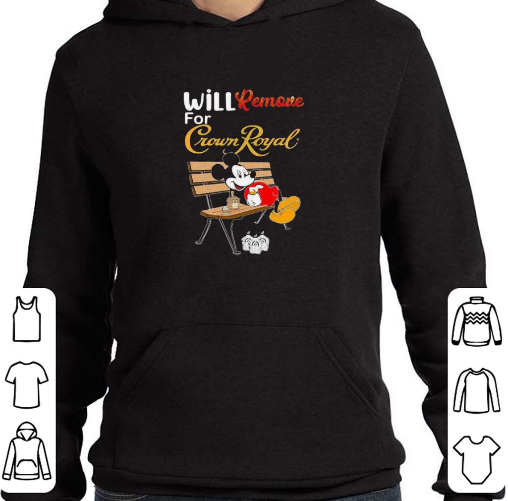 Hot Mickey mouse will remove for crown royal shirt