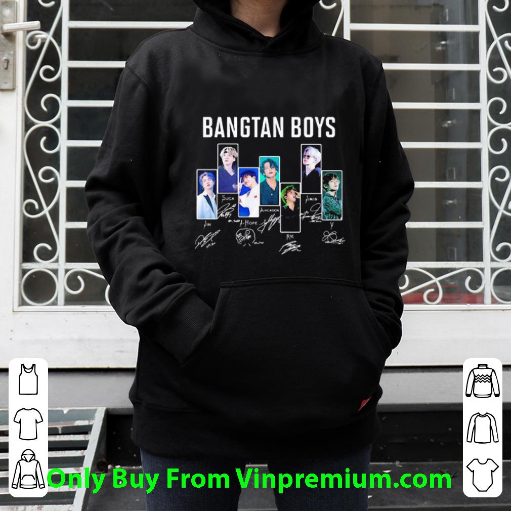 Great Bangtan Boys Band Bts Members Signatures shirt