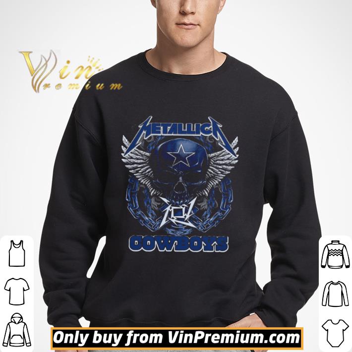 Skull Metallic Cowboys shirt