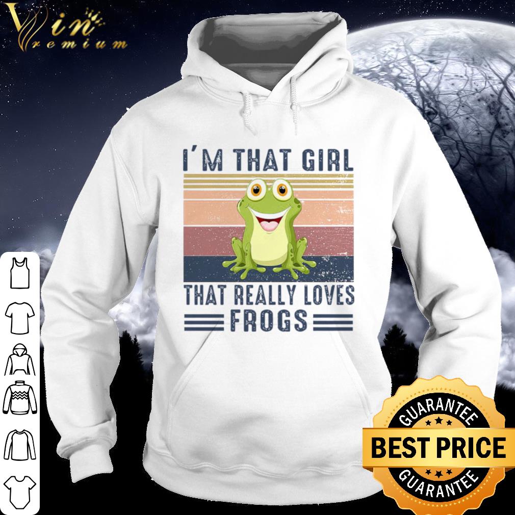 Original Vintage I'm That Girl That Really Loves Frogs shirt