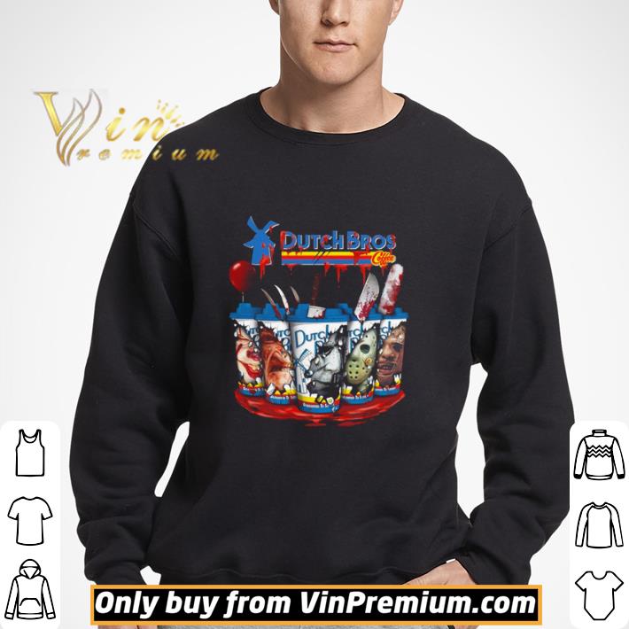 Dutch Bros Halloween horror characters shirt