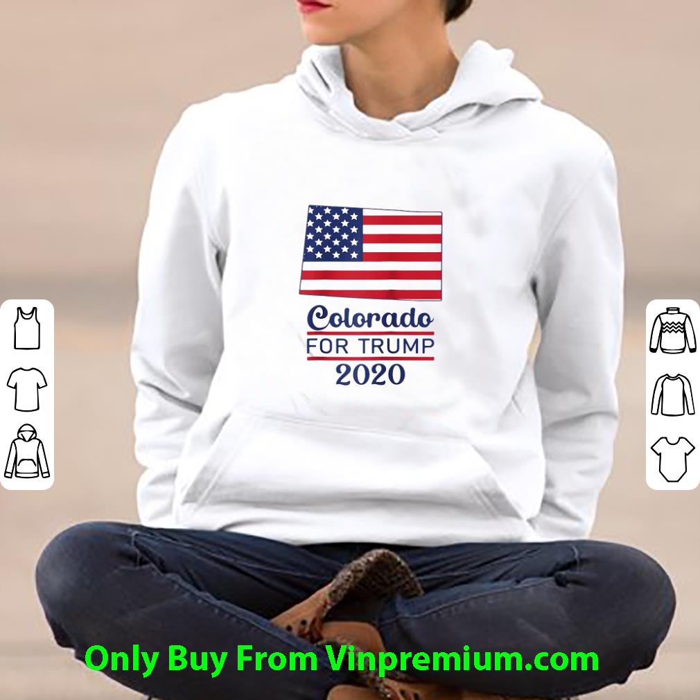 Premium Colorado For Donald Trump 2020 American Flag shirt