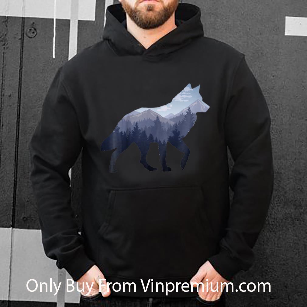 Official Lone Wolf Survives The Mountain Silhouette shirt