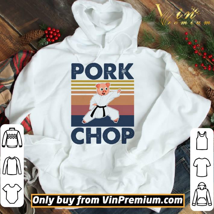 Pig Karate Pork Chop Vintage Retro shirt