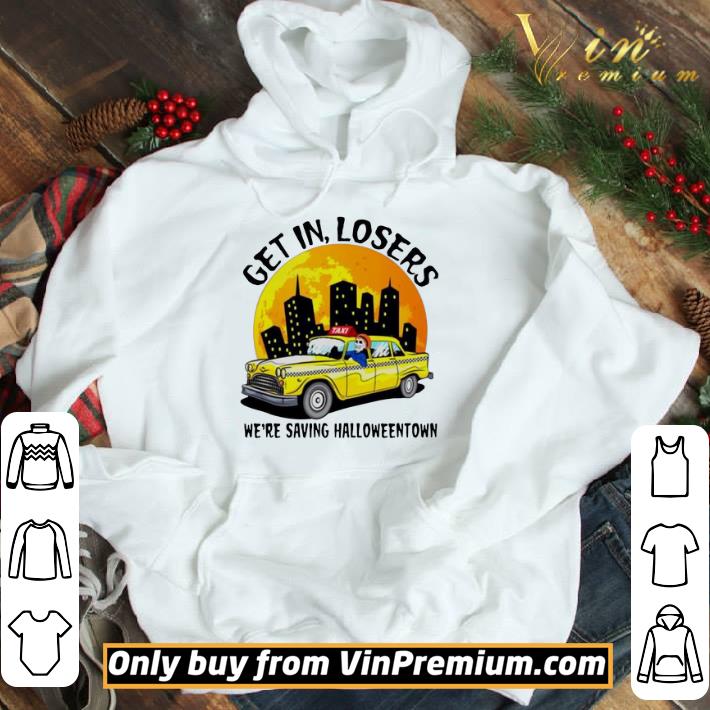 Halloween Taxi skull get in losers we’re saving Halloweentown shirt