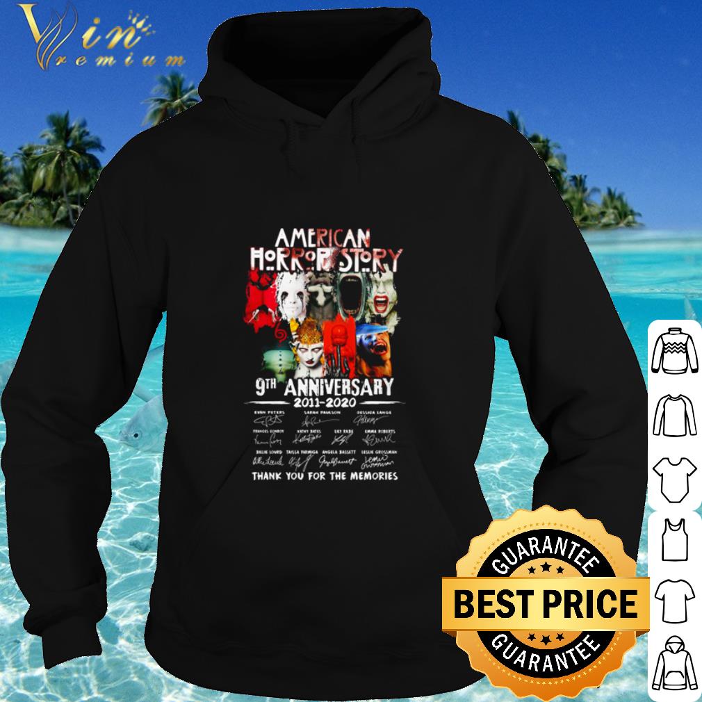 Best American Horror Story 9th anniversary 2011-2020 signatures shirt