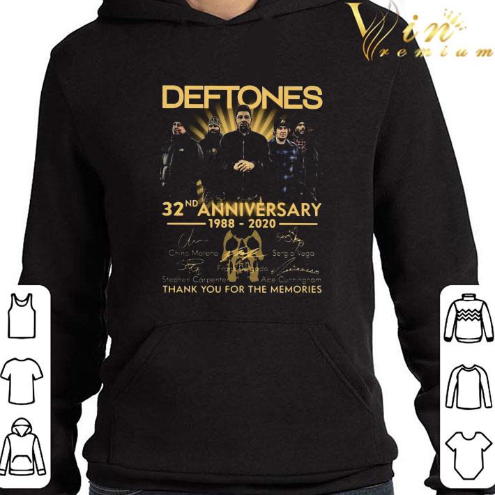 Deftones 32nd Anniversary 1988-2020 Thank You For The Memories Signatures shirt